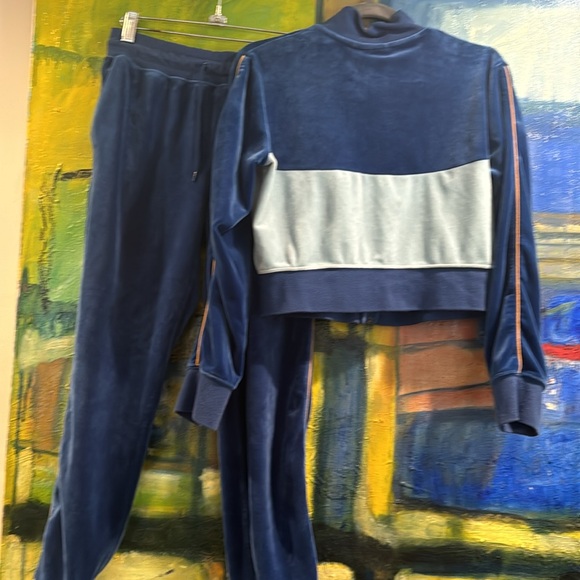 Nike velour joggers and matching cropped zip jacket size small (set) - Picture 6 of 8